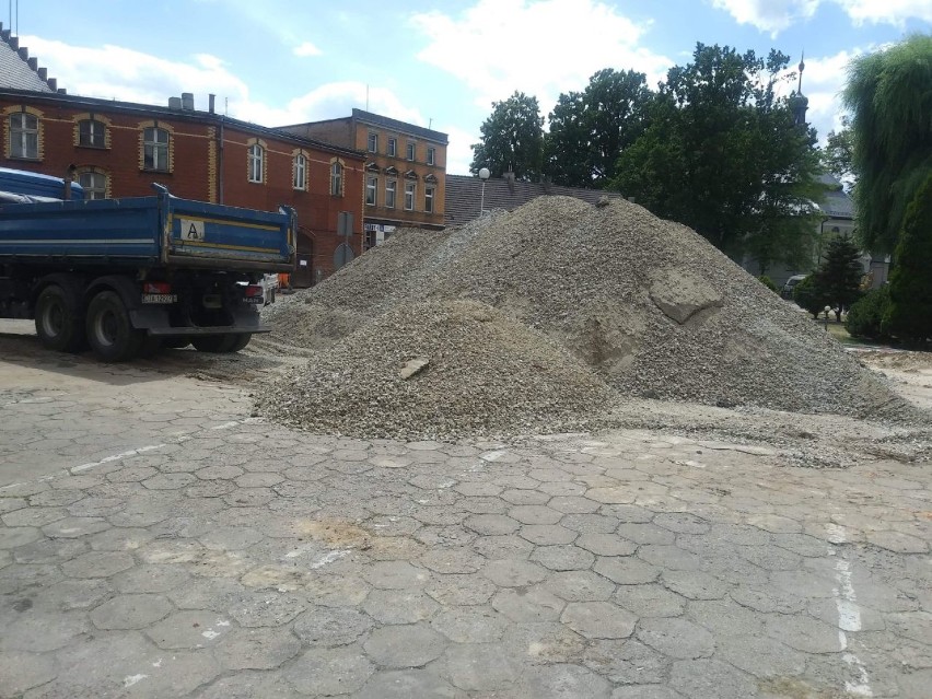 Trwa gruntowna przebudowa Placu Kościuszki w Odolanowie