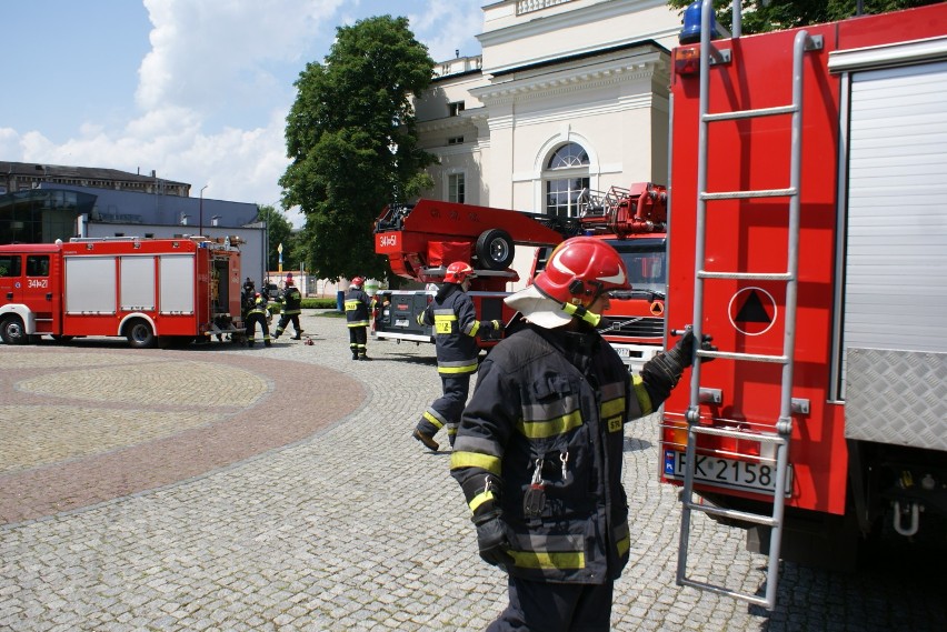 Straż pożarna w Kaliszu ćwiczyła na wypadek pożaru w teatrze