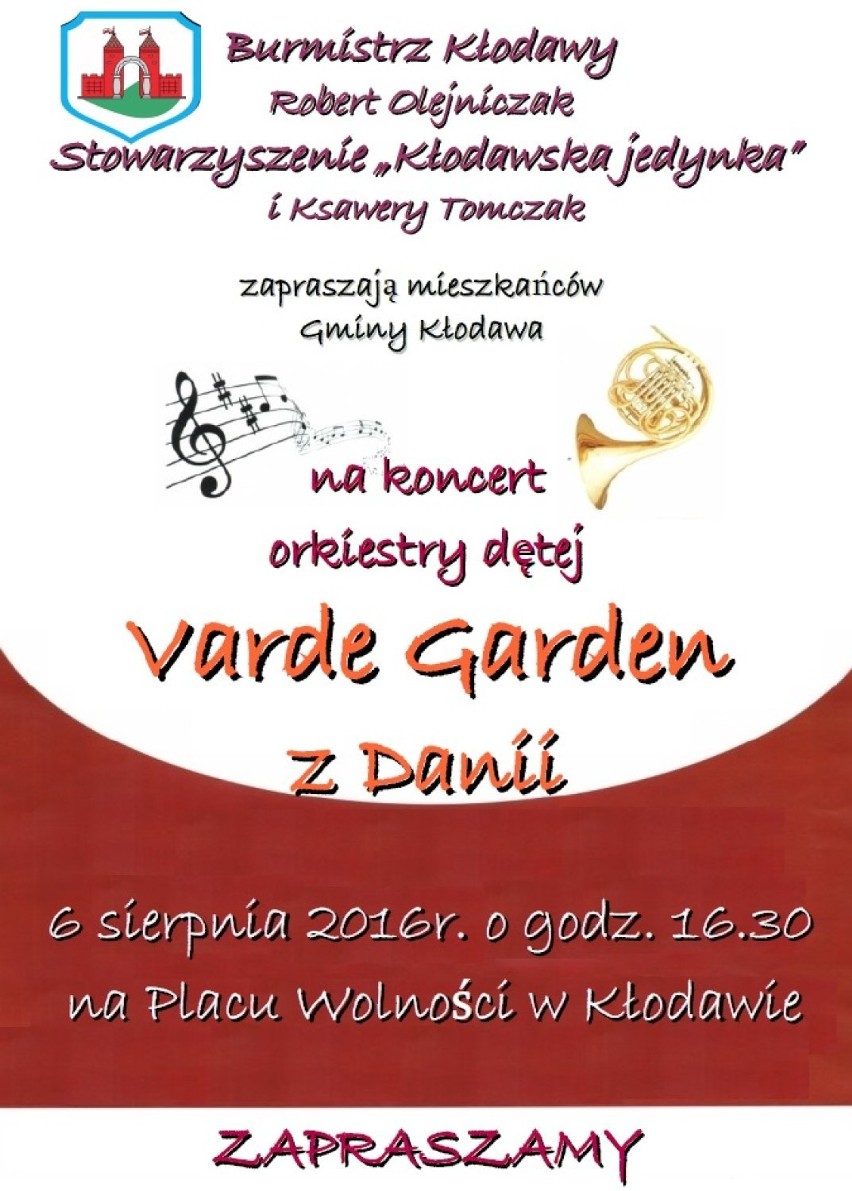 Koncert orkiestry dętej Varde Garden z Danii
6 sierpnia...