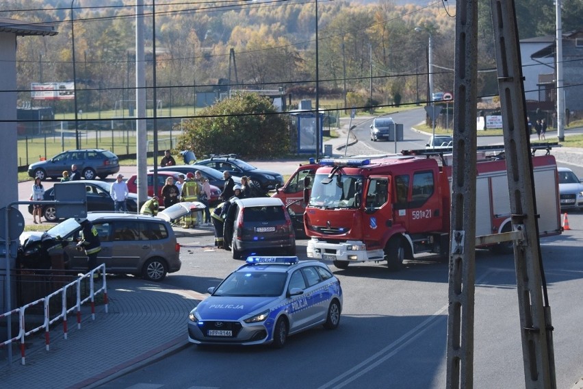 Wypadek na skrzyżowaniu ulic Sportowej i Racławickiej w...