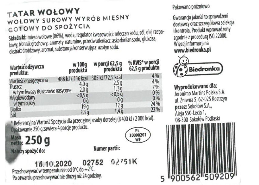 Masz to w lodówce? Nie jedz, oddaj do sklepu. Ostrzeżenia GIS w sprawie niebezpiecznej żywności (23 października)