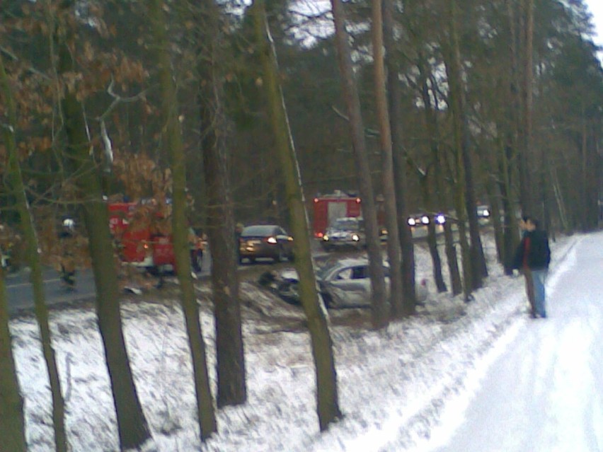 Wypadek na trasie Rakoniewice - Rostarzewo (foto)