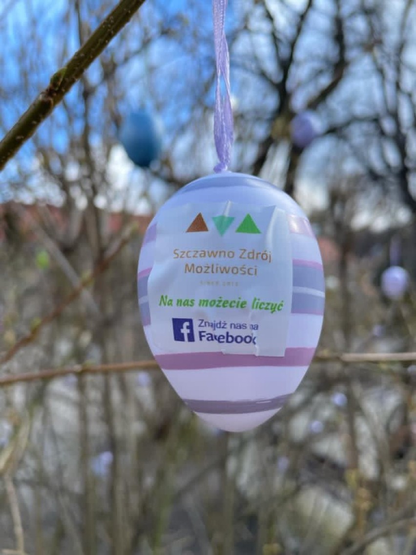 Wielkanocne drzewko w Szczawnie - Zdroju stało się hitem....