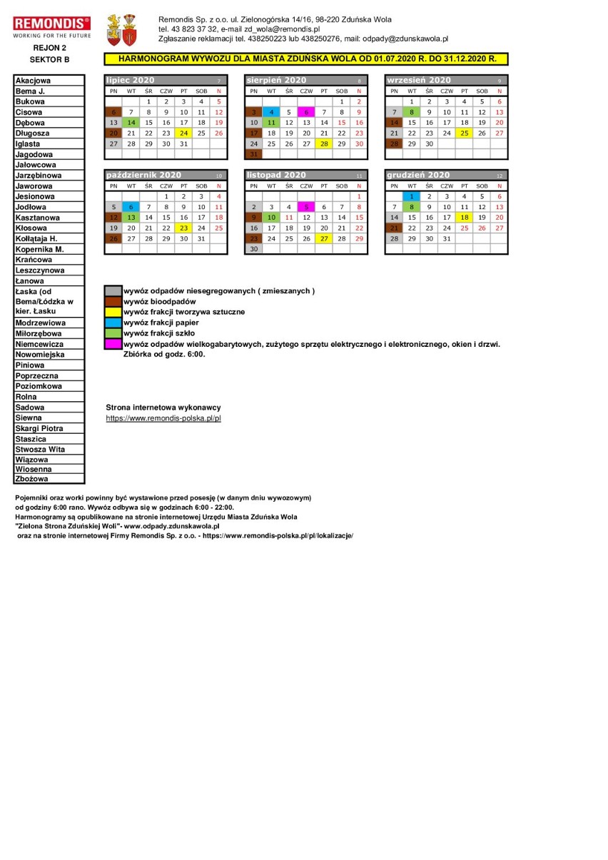 Harmonogramy wywozu śmieci w Zduńskiej Woli na drugie półrocze 2020. Kiedy przyjadą po śmieci? 