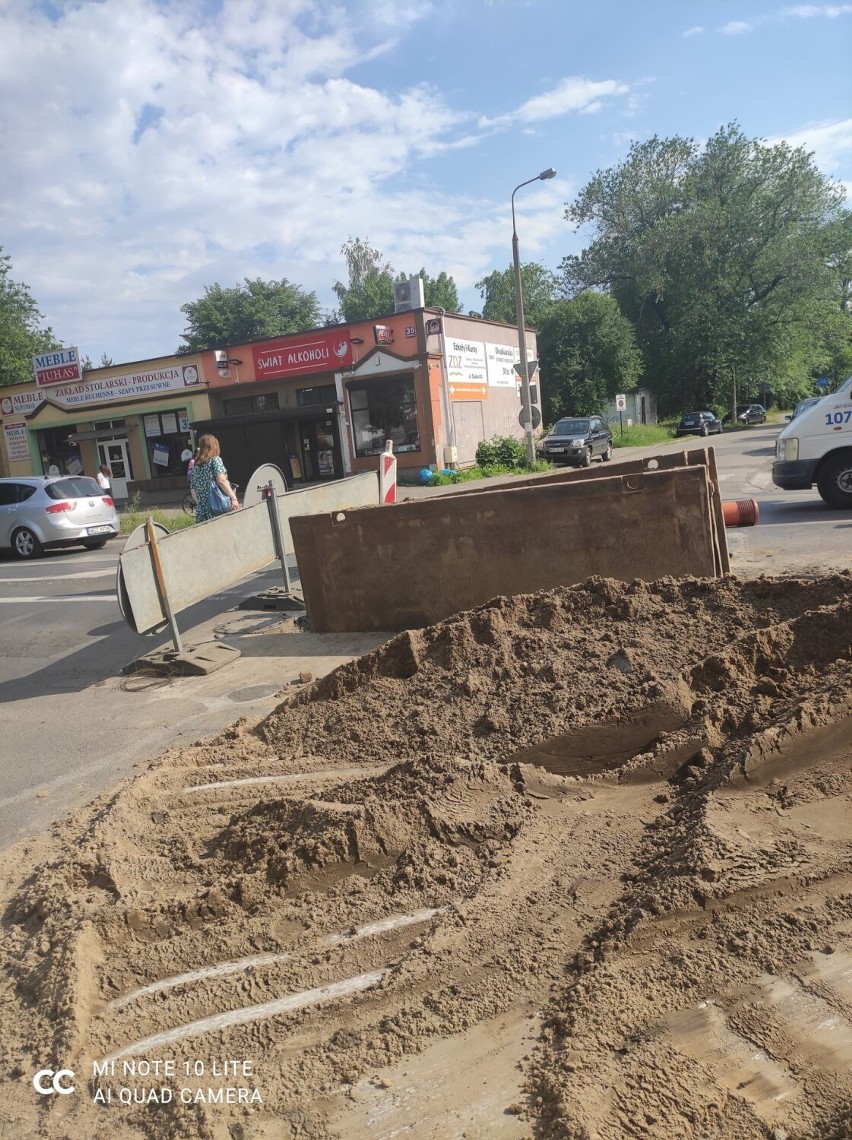 Na ulicy Okulickiego w Radomiu rozpoczęły się roboty przy...