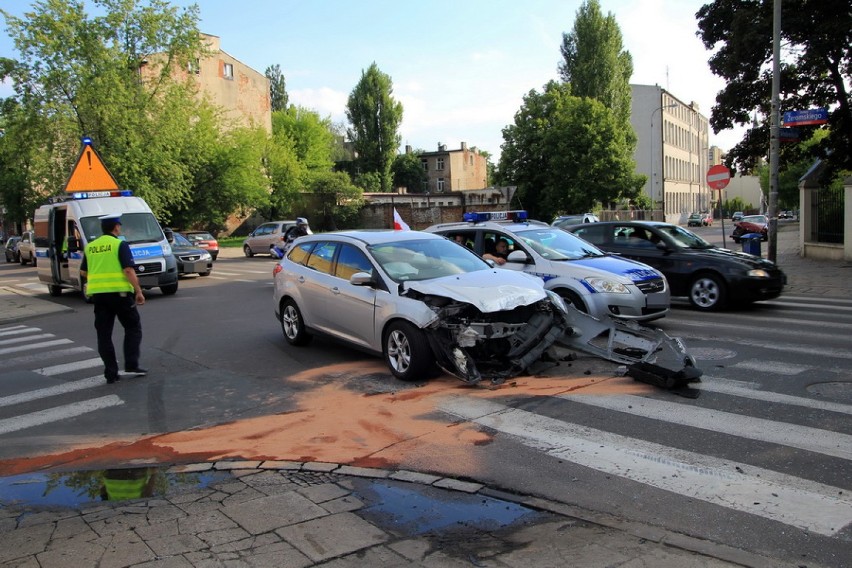 Groźny wypadek w centrum Łodzi