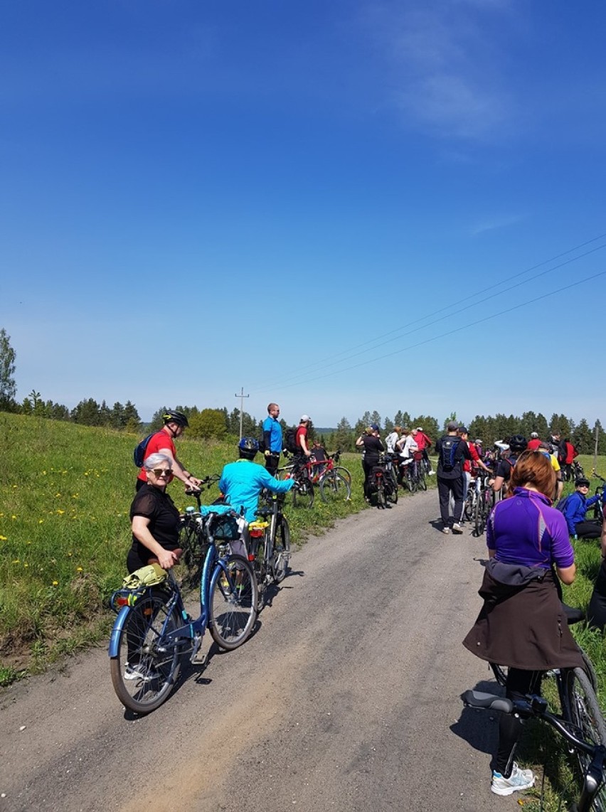 Jadąc rowerami podziwiali piękno Suwalszczyzny