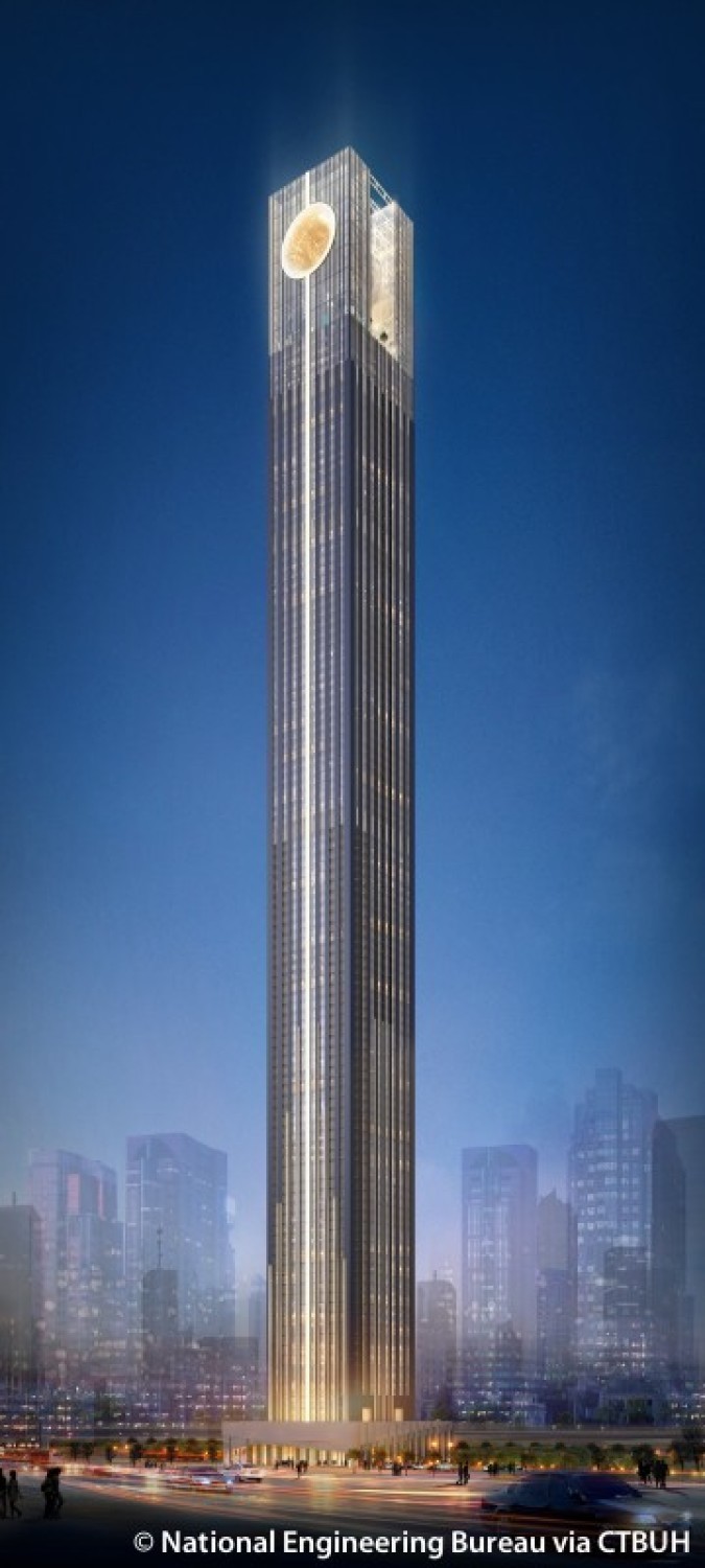 Jeden z najwyższych budowanych wieżowców powstaje w Dubaju....