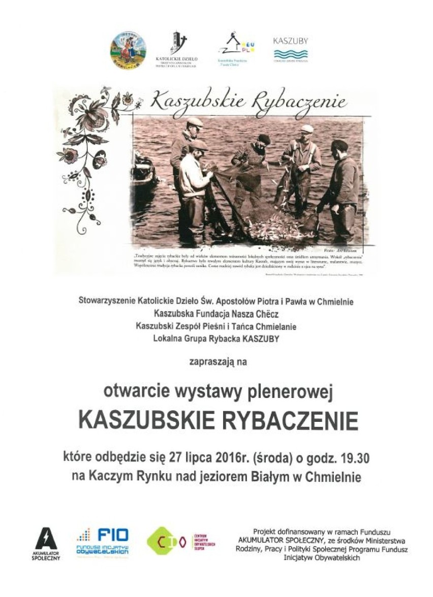 Wystawa “Kaszubskie Rybaczenie” w Chmielnie - otwarcie 27 lipca o godz. 19.30 