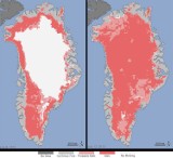 W ciągu 4 dni lipca stopiło się 97 proc. pokrywy lodowej Grenlandii!