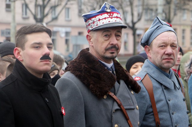 23 stycznia 2020 r. - uroczystości patriotyczne na Rynku w Grudziądzu  w 100. rocznicę powrotu miasta do Polski, z udziałem członków grup rekonstrukcji historycznej