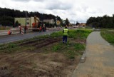 Utrudnienia drogowe na granicy miejscowości Ustka - Wodnica (zdjęcia)