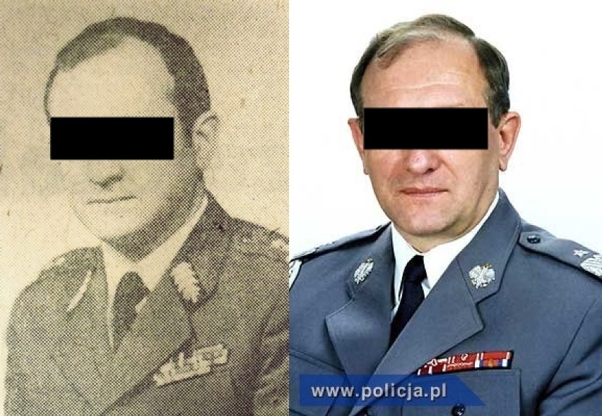 Leszek L. z lewej jako komendant wojewódzki Milicji...