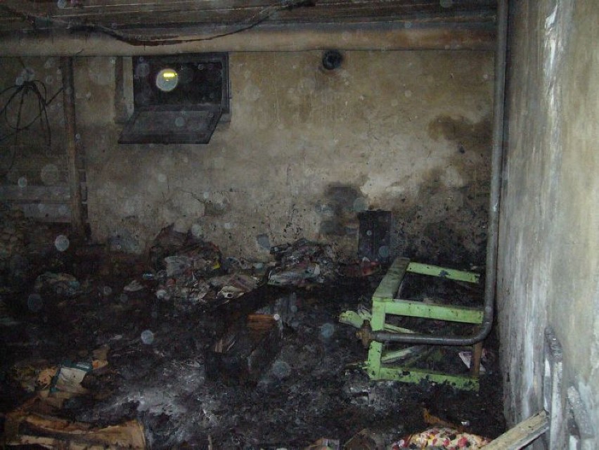 Pożar piwnicy Rybnicka Żory: przez nieostrożność domowników