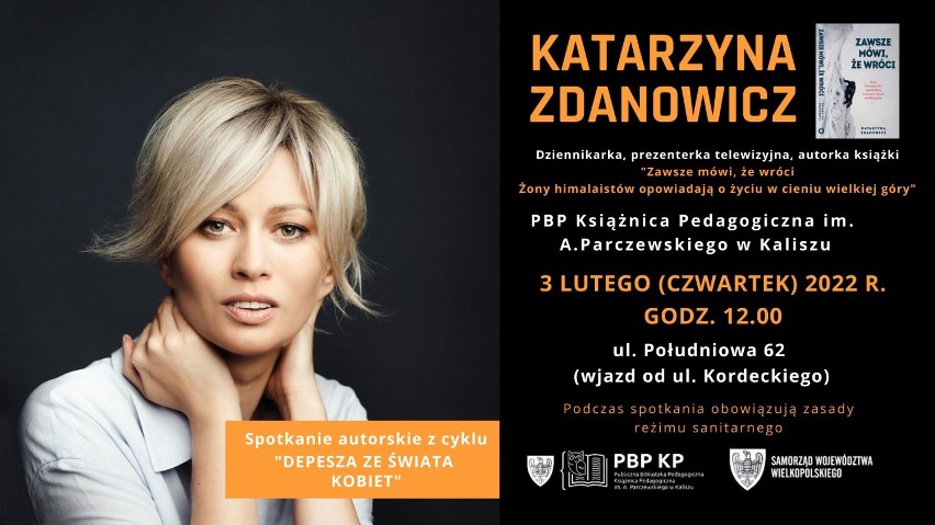 Katarzyna Zdanowicz będzie gościem Książnicy Pedagogicznej w Kaliszu. Biblioteka zaprasza na spotkanie autorskie 