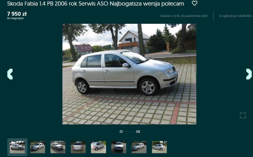 Skoda Fabia 
Cena 7 950 zł 
Rok produkcji 2006
Poj. silnika...