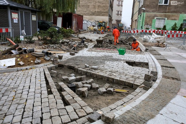 Remont ul. Staromiejskiej w Szczecinie.