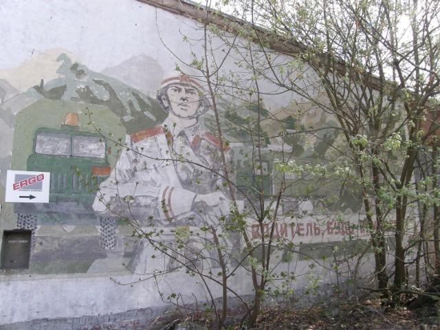 Murale rosyjskie, do kt&oacute;rego prowadzone są wycieczki śladami &quot; Małej Moskwy&quot;. Fot. Mariusz Witkowski