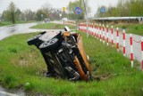 Poważny wypadek na obwodnicy Murowanej Gośliny. Zderzyły się dwa samochody osobowe