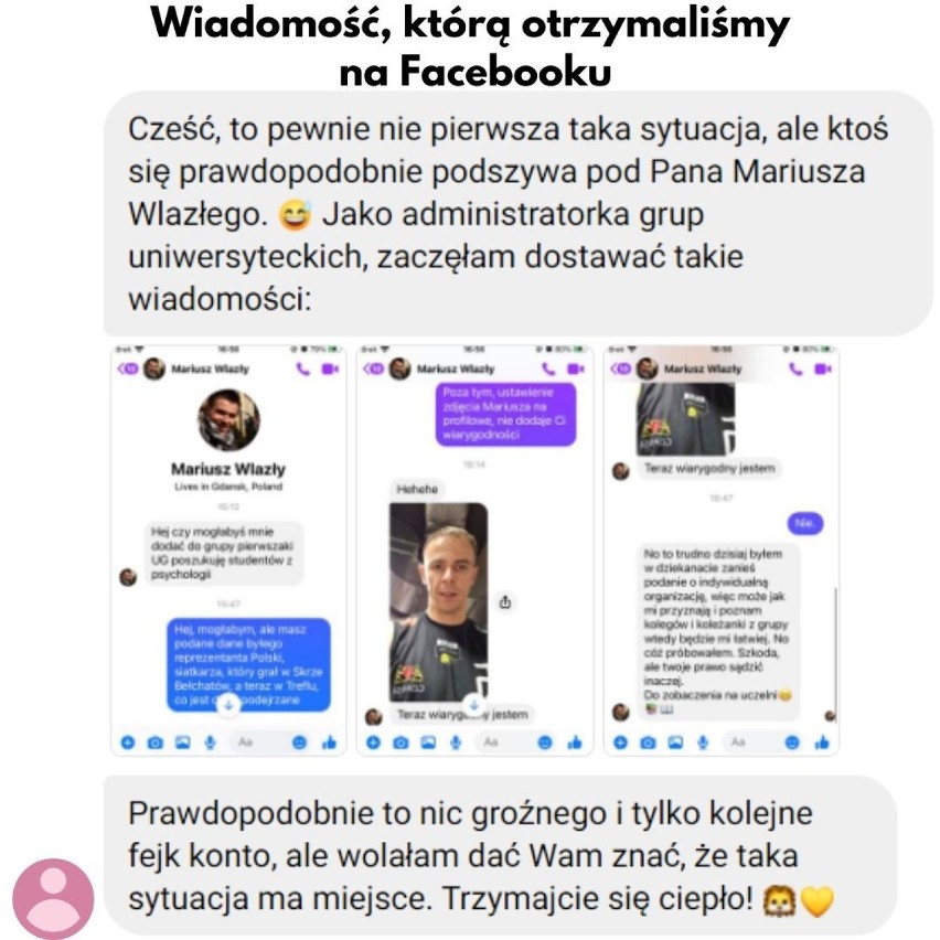 Mariusz Wlazły został studentem psychologii Uniwersytetu Gdańskiego i musiał się... tłumaczyć, że nie podszywa się pod siebie