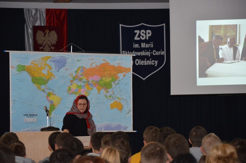 Pracownik ONZ odwiedził ZSP w Oleśnicy