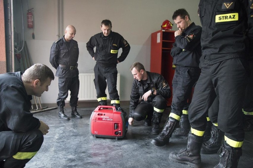 Myszków: Straż Pożarna otrzymała agregat prądotwórczy od firmy Sokpol [ZDJĘCIA]