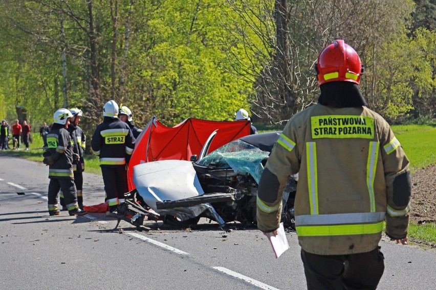 Śmiertelny wypadek na DW 742 w Białej gm. Sulejów