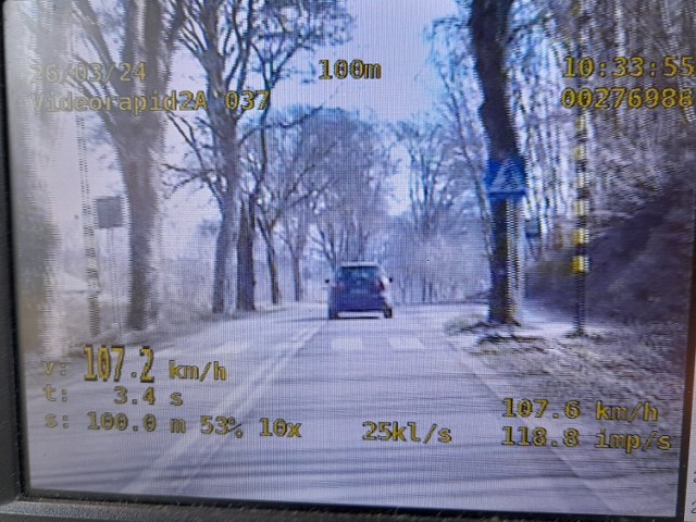 Mężczyzna za przekroczenie prędkości został ukarany mandatem w wysokości 3 tys. zł
