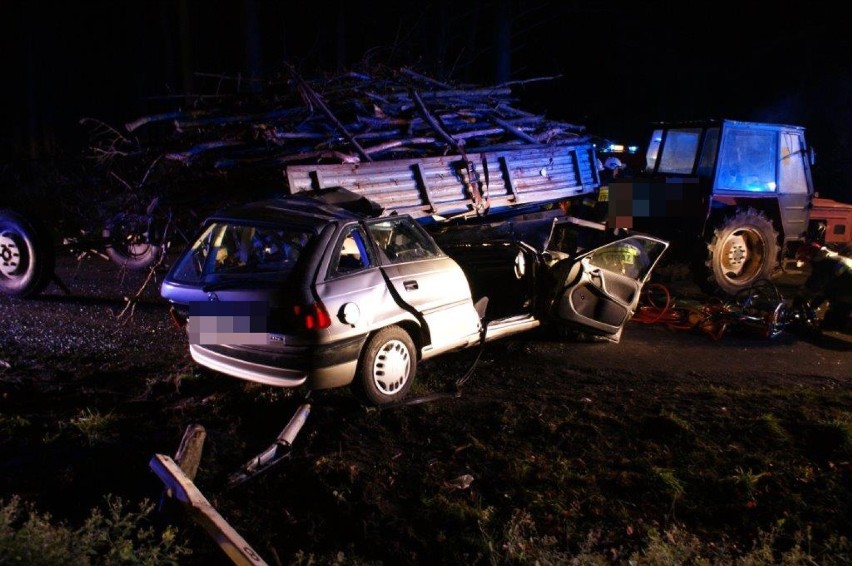 Groźny wypadek na trasie Sulmierzyce - Odolanów