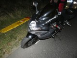Wypadek na drodze wojewódzkiej nr 235, w rejonie miejscowości Korne. Ranna pasażerka motocykla