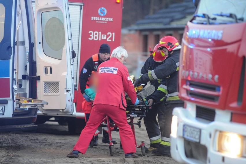 Wypadek na budowie. Mężczyzna spadł z dachu