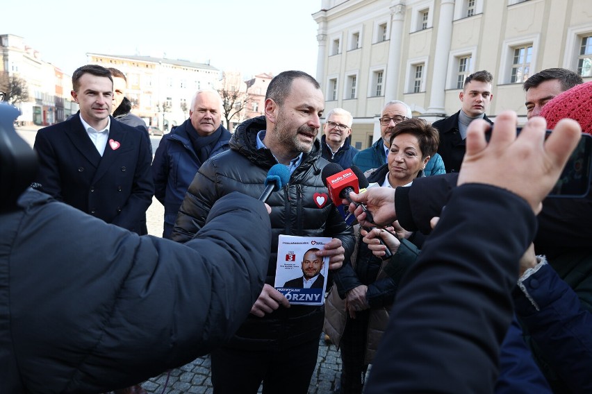 Minister Adam Szłapka w Lesznie udzielił poparcia kandydatom...