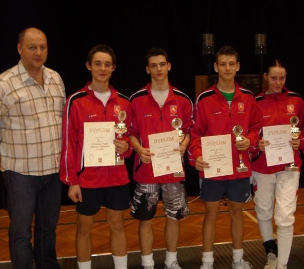 Od lewej: Tomasz Piguła, Kamil Goździk, Kewin Chorchowski, Sebastian Korczakowski, Gabriela Drygała