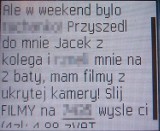 Niechciane SMS-y o treści erotycznej