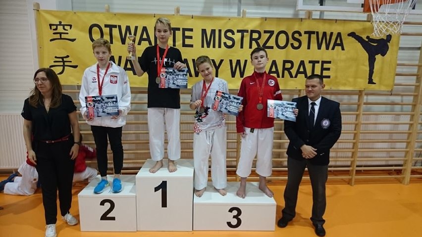 Wrzesiński Klub Karate wrócił z Mistrzostw Warszawy z trzema złotymi medalami 