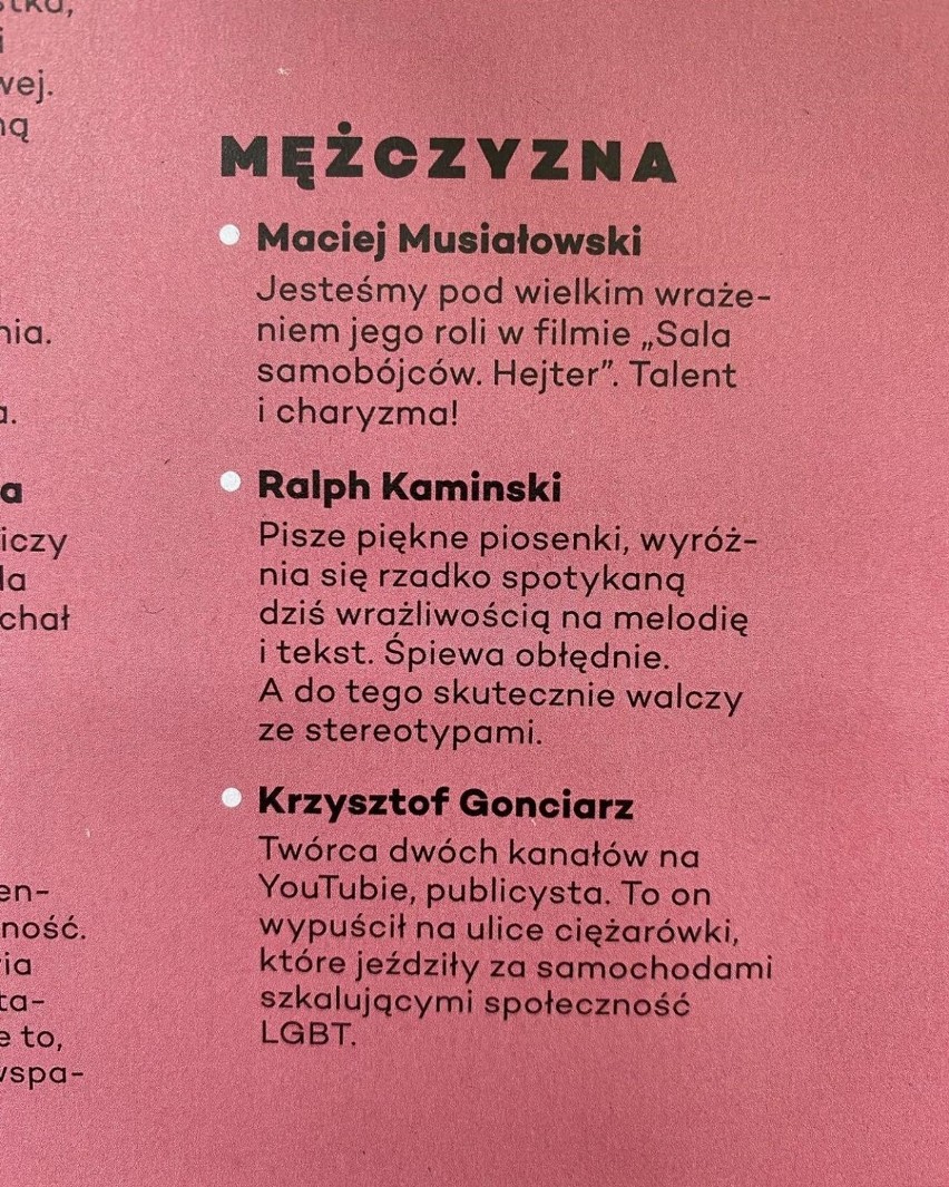 Ralph Kaminski może zostać Mężczyzną Roku Glamour. M.in. za walkę ze stereotypami