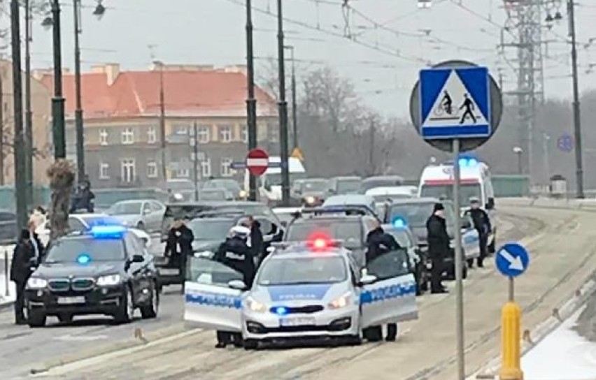 Kolizja limuzyny prezydenta Andrzeja Dudy w Krakowie