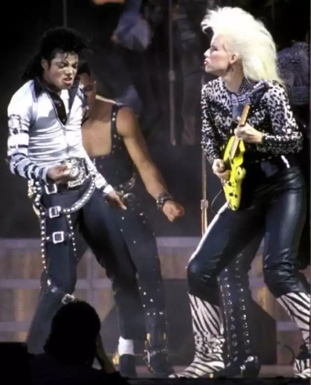 Jennifer Batten z Michaelem Jacksonem