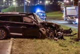 Trzy auta zderzyły się na Jana Pawła II w Bydgoszczy [zdjęcia]