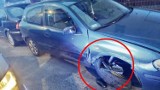 Pijany kierowca BMW szalał po ulicach Brzegu. Rozbił nie tylko swoje auto, ale także dwa inne samochody