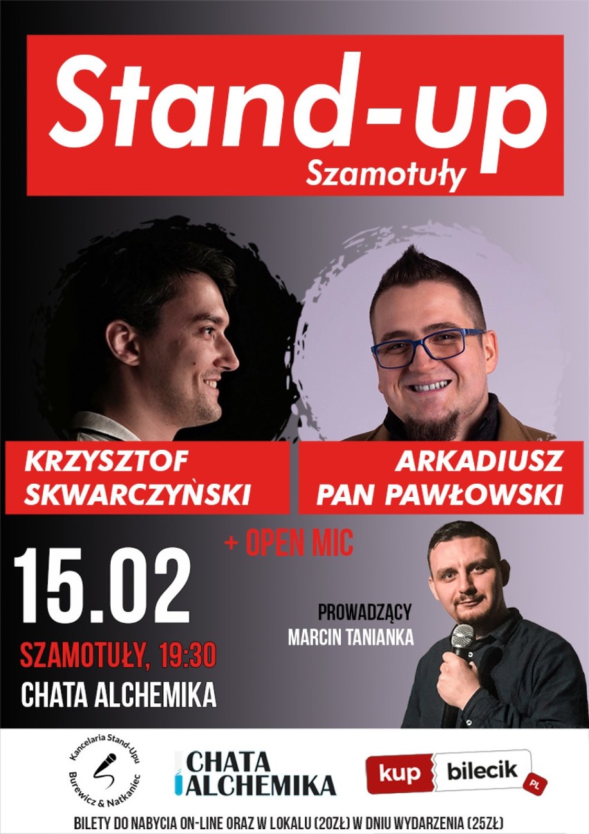 Szamotuły. Chata Alchemika zaprasza na wieczór ze stand -up'em 