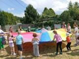 Dzieci świętowały swój dzień w Rodzinnym Ogródku Działkowym "Wisła". Było malowanie twarzy oraz wspólne gry i zabawy