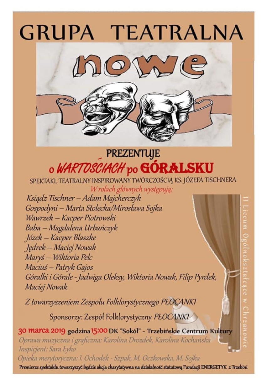 Trzebinia. „O wartościach po góralsku”, czyli charytatywny spektakl uczniów II LO w Chrzanowie