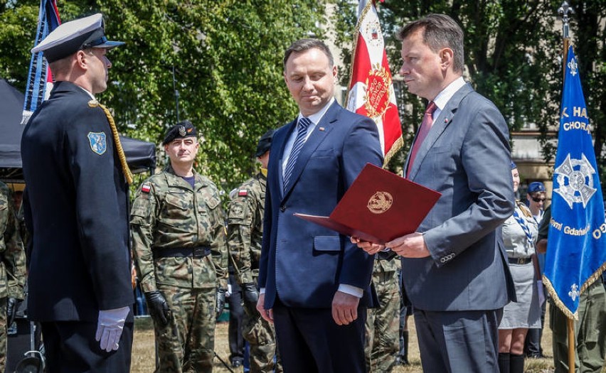 Święto Morza. Ceremonia odsłonięcia pomnika przez Andrzeja...