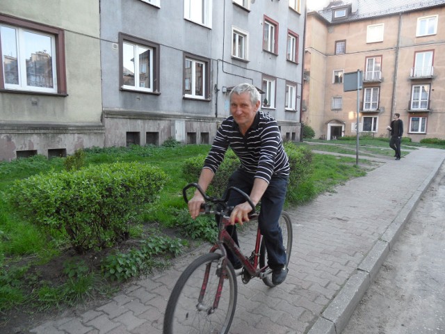 Franciszek Jastrzębski chciałby bezpiecznych ścieżek rowerowych