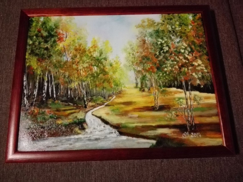 Akryl "Pejzaż jesienny".
Obraz namalowany akrylem przez...
