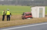 Jedna osoba z daewoo tico została zabrana do szpitala po wypadku na obwodnicy