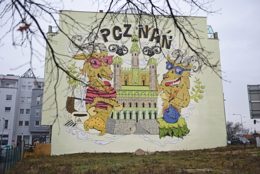 Przy Głogowskiej na ścianie budynku pojawił się mural z...