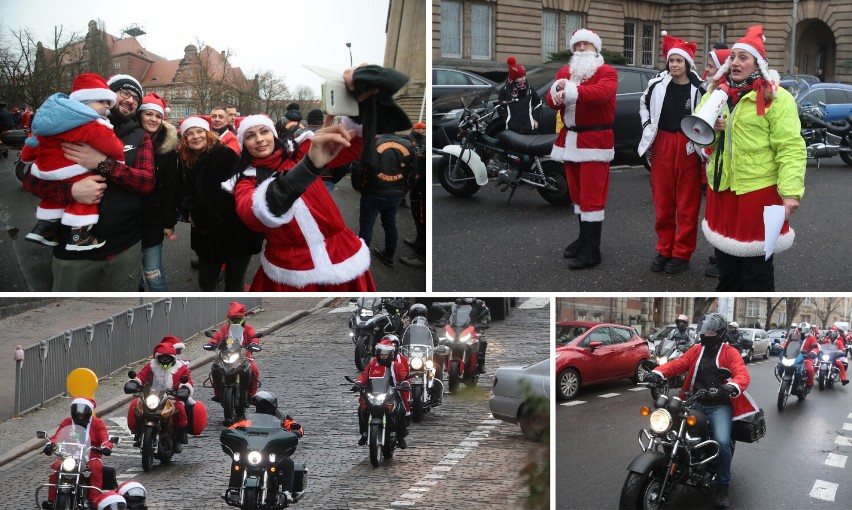 Mikołaje na ulicach Szczecina. Zamiast sań mieli... motocykle! Pomogli najbardziej potrzebującym dzieciom [ZDJĘCIA]