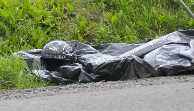 Tragiczny wypadek motocyklisty w Bobrownikach.
